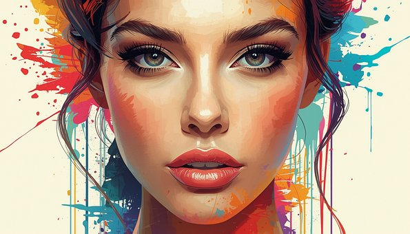 Free Woman Portrait illustration and picture