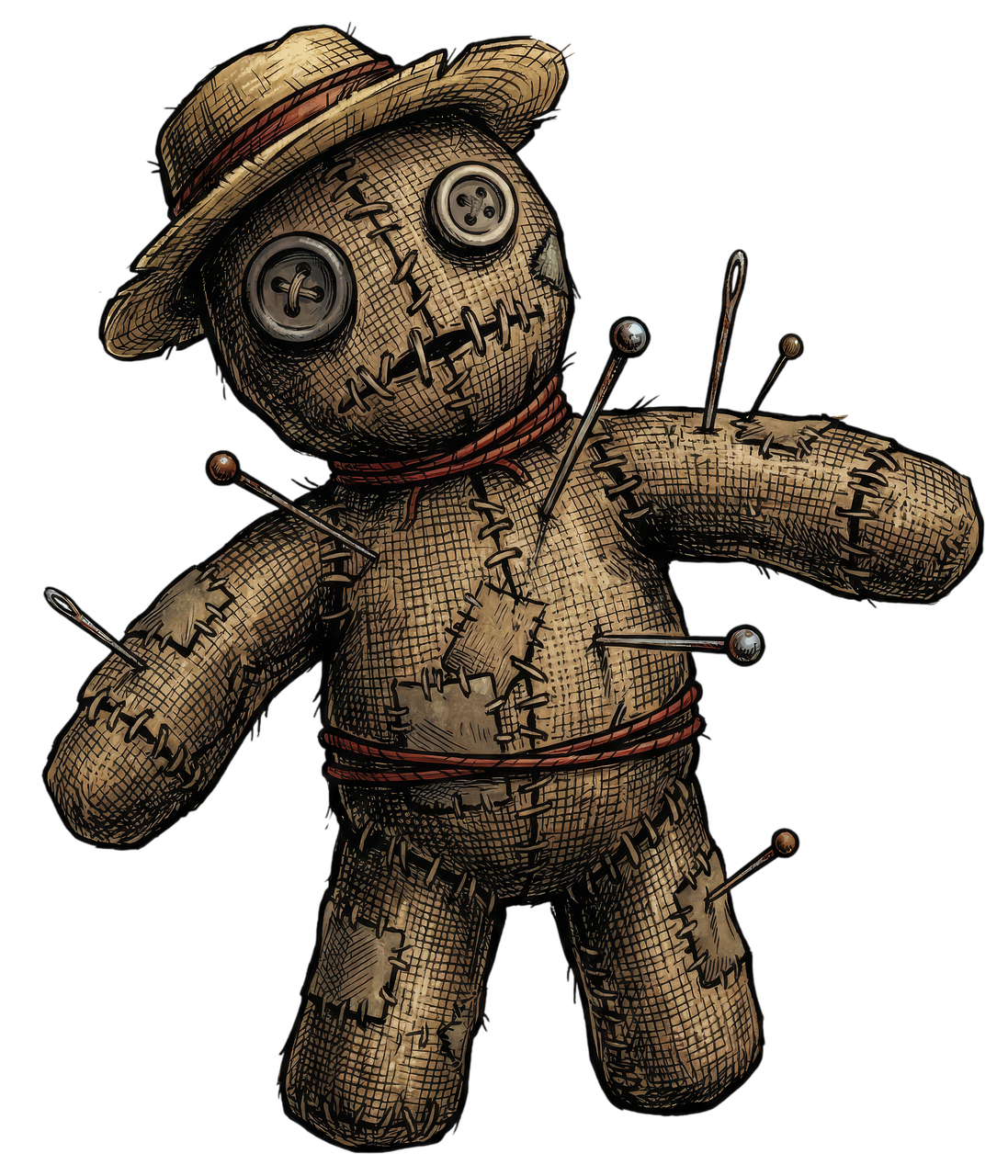 Free voodoo doll doll magic illustration