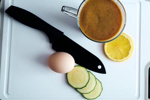 Café, Cafeína, Faca, Limão, Amarelo