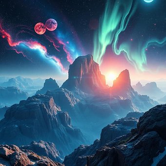 Platz, Mond, Stern, Messi, An, Natur