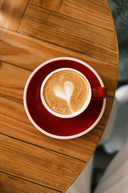 Kaffee, Tisch, Tee, Herz, Frühstück, D