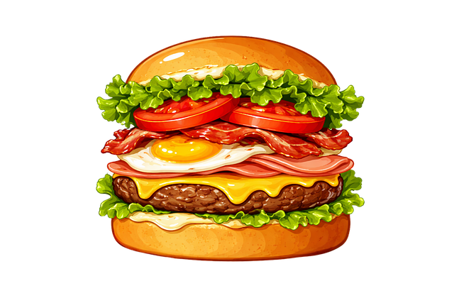 Free burger hamburger cheeseburger illustration