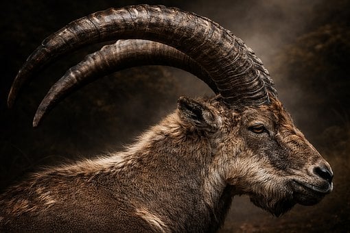 Free Mountain Goat Ibex illustration and picture
