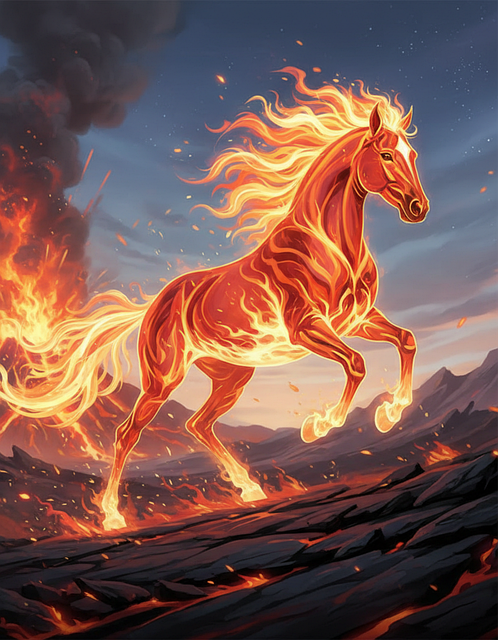 Download Fire, Horse, Animal. Royalty-Free Stock Illustration Image ...