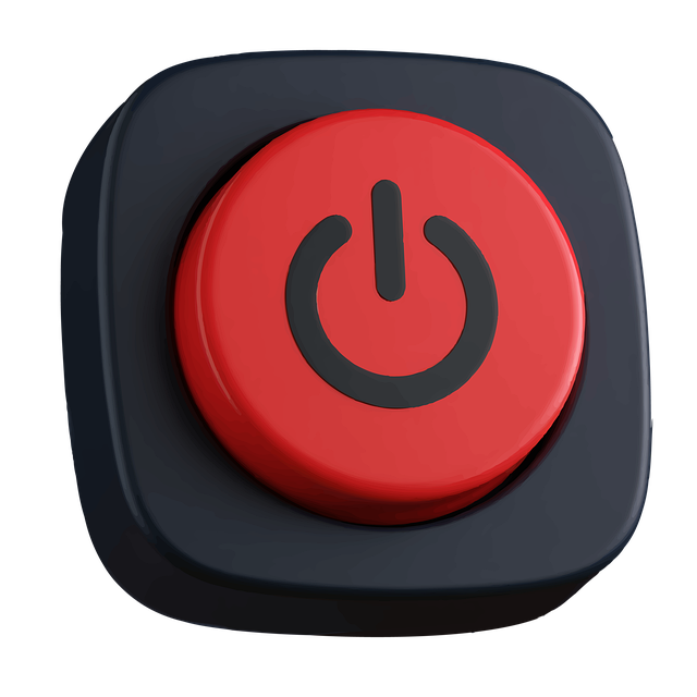 Free switch button red illustration