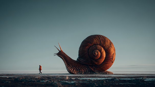 Riesenschnecke, Person, Fantasie