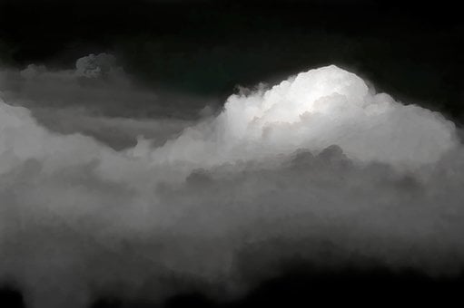 Free Clouds Monochrome illustration and picture