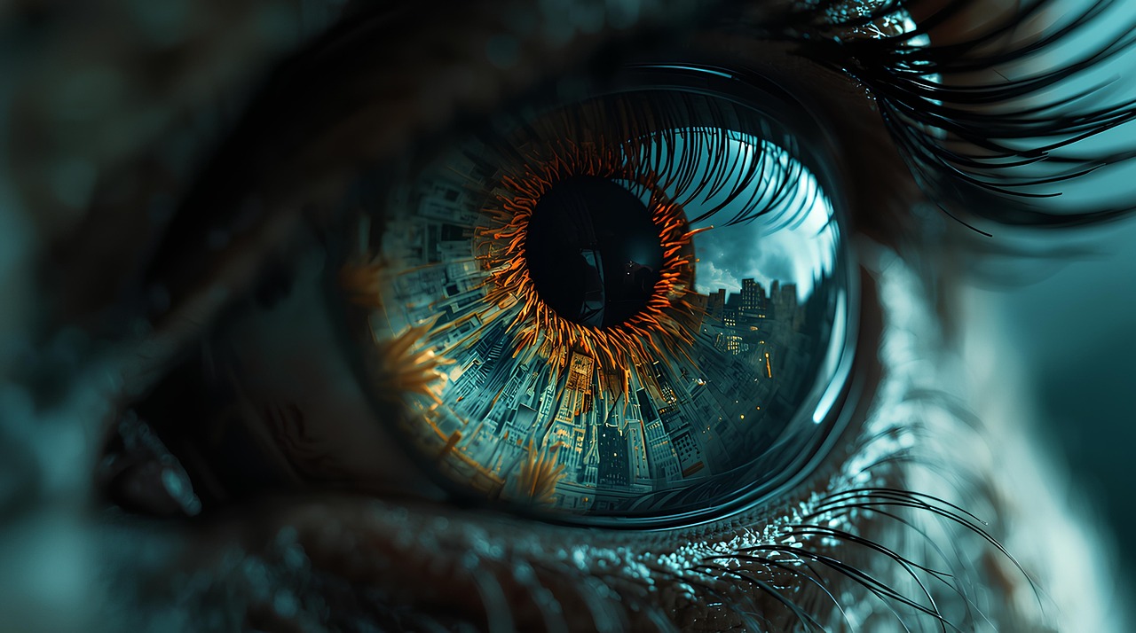Download free HD stock image of Eye Pupil Free eye pupil macro illustration
