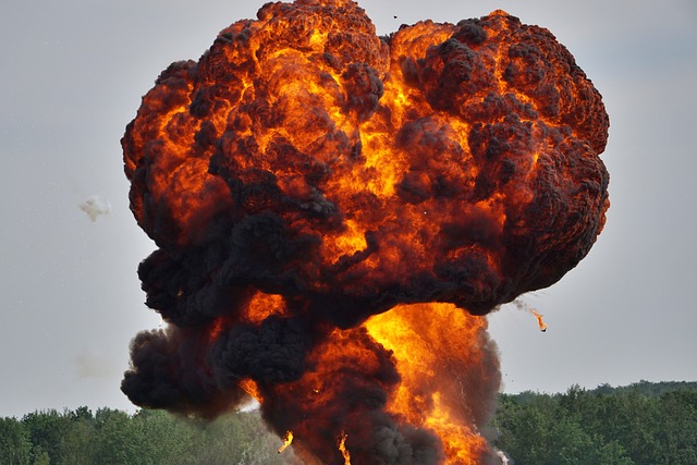 Explosion, Feuer, Krieg, Militär, Waffe