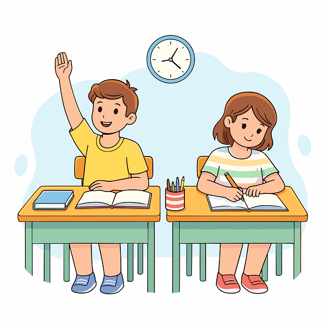 Download free HD stock image of School Classroom Free school classroom children illustration