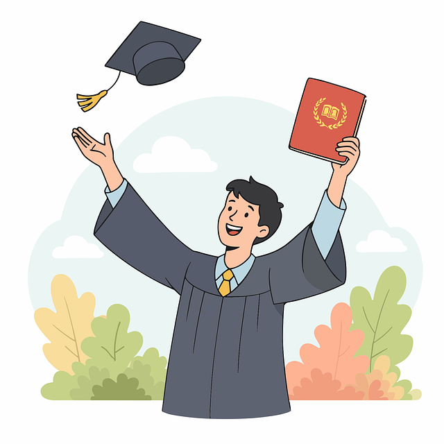 Free graduation ceremony diploma graduate student vector
