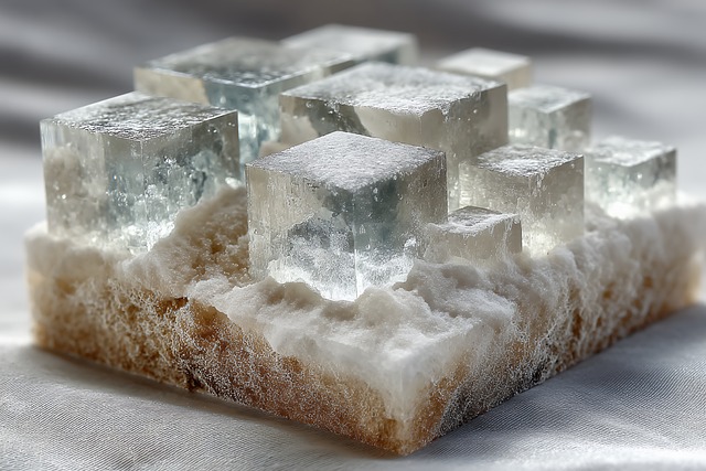Free halite mineral cube illustration