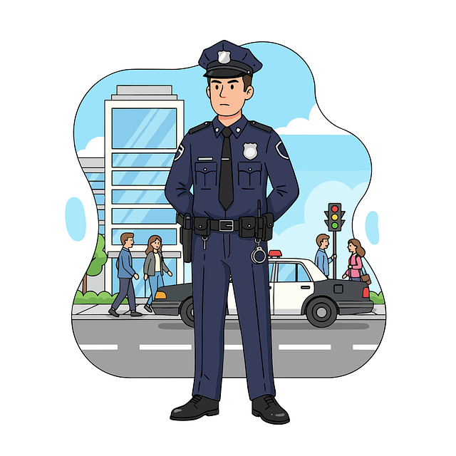Free police officer law enforcement public safety illustration