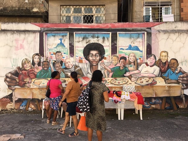 Brasilien, Rio, Felsen, Favelas