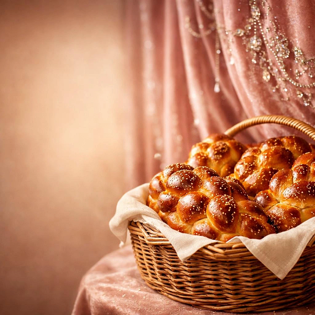 Free bread challah shabbat illustration