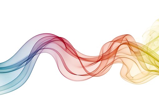 Free Abstract Smoke Colorful Smoke Wave illustration and picture