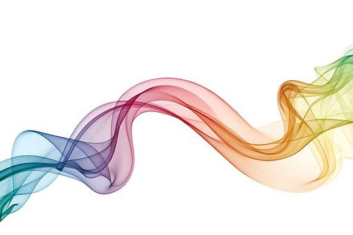 Free Abstract Smoke Colorful Smoke Wave illustration and picture