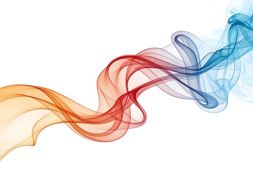 Free Abstract Smoke Colorful Smoke Wave illustration and picture