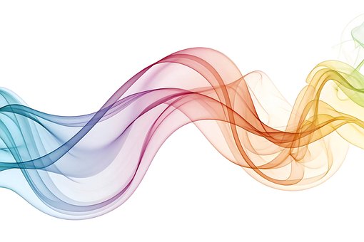 Free Abstract Smoke Colorful Smoke Wave illustration and picture