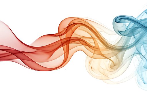 Free Abstract Smoke Colorful Smoke Wave illustration and picture