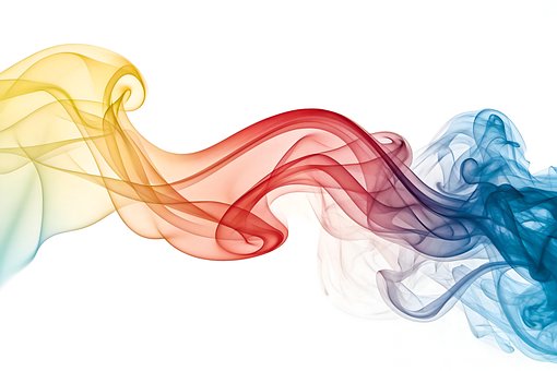 Free Abstract Smoke Colorful Smoke Wave illustration and picture