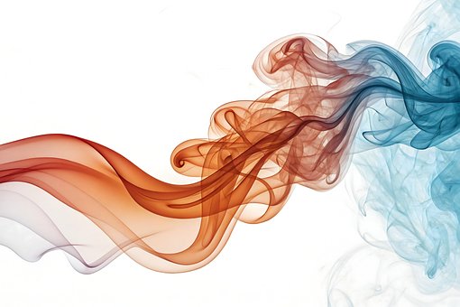 Free Abstract Smoke Colorful Smoke Wave illustration and picture