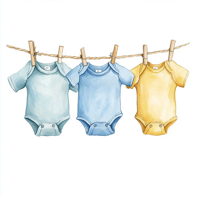 baby, bunting, onesie, clothes, pastel, precious, infant, clothing, watercolor, newborn, child