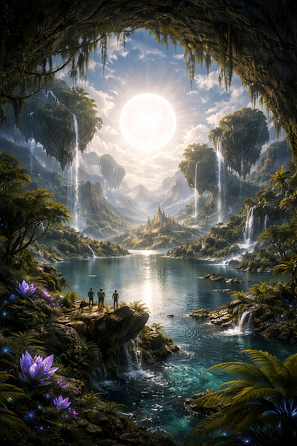 Free agartha inner earth intraterrestrial civilization illustration