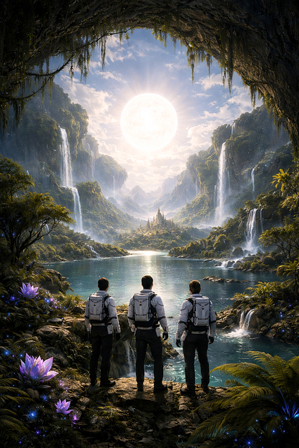 Free agartha inner earth intraterrestrial civilization illustration