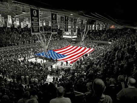 Free American Flag National Anthem photo and picture