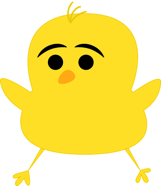 Free chick cartoon yellow illustration