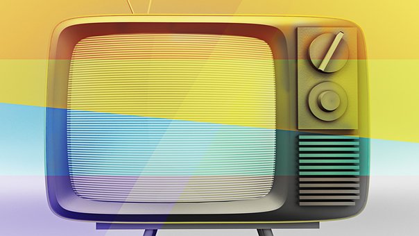 Fernsehen, Satz, Modern, Künstlerisch