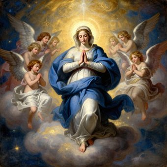 Free Assumption Mary illustration and picture