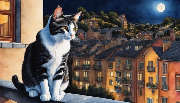 Free Cat Animal illustration and picture