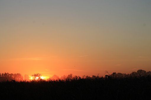 Solnedgang, Kopieringsplads, Landskab