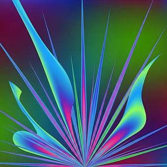 Abstrakt, Hintergrund, Bunt, Fraktal