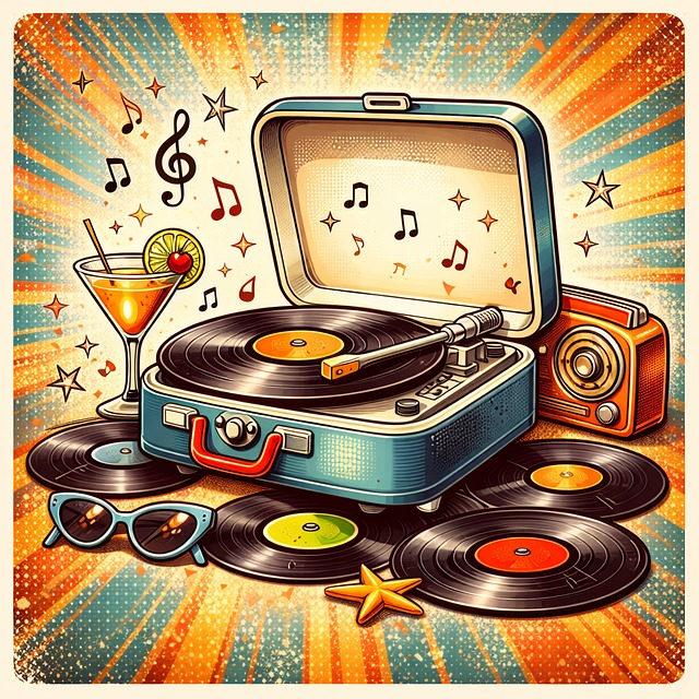 Retro Pladespiller, Saml Op, Vinylplade