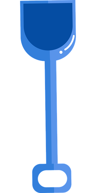 Strand, Sand, Spade, Blå, Værktøj, Plast