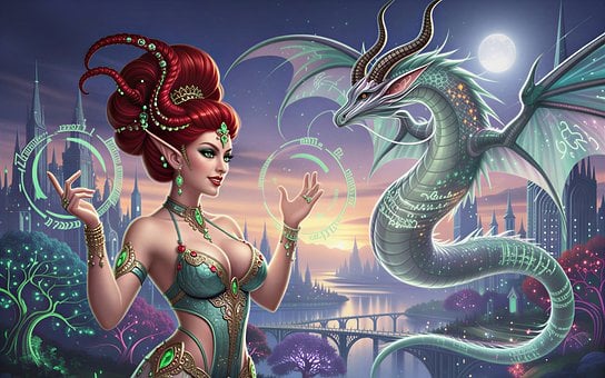 Elfo, Fantasia, Mulher, Feitiço, Magia