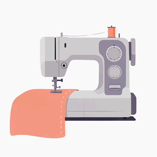 Free fabric stitches needle vector
