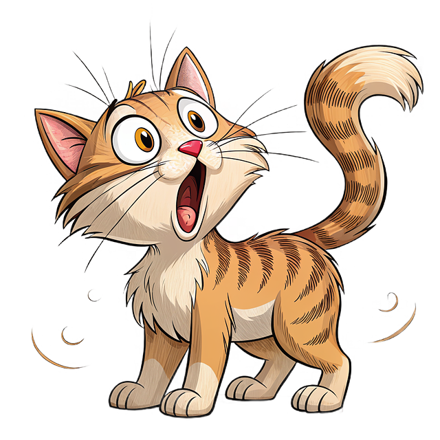 Download Cat, Animated, Striped. Royalty-Free Stock Illustration Image ...