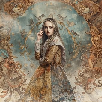 Frau, Fantasie, Kunst, Magisch