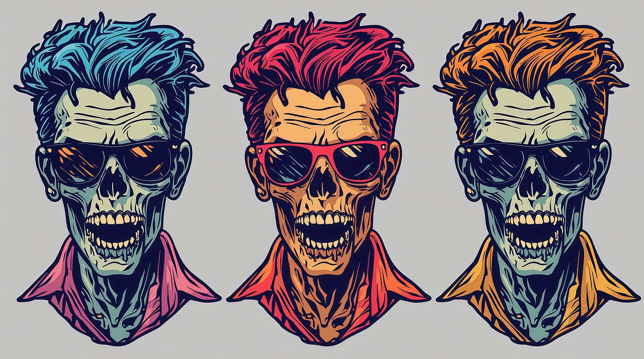 Download free HD stock image of Skull Horror Free skull horror head illustration