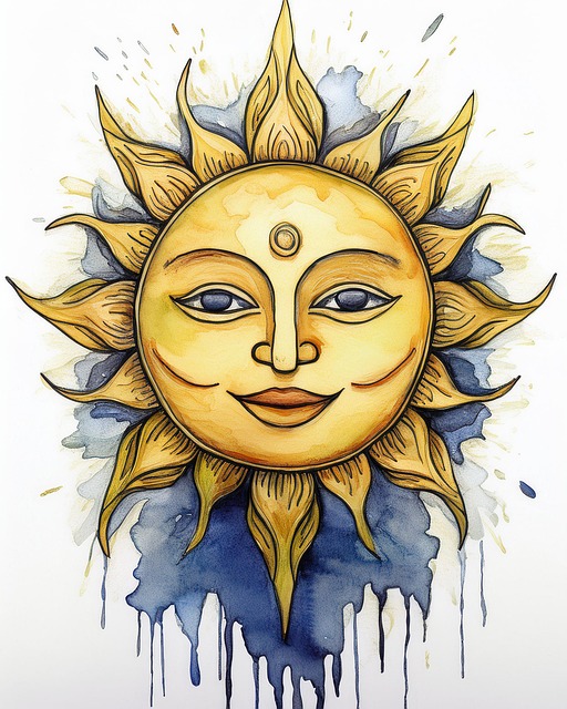 Free Sun Face illustration and picture
