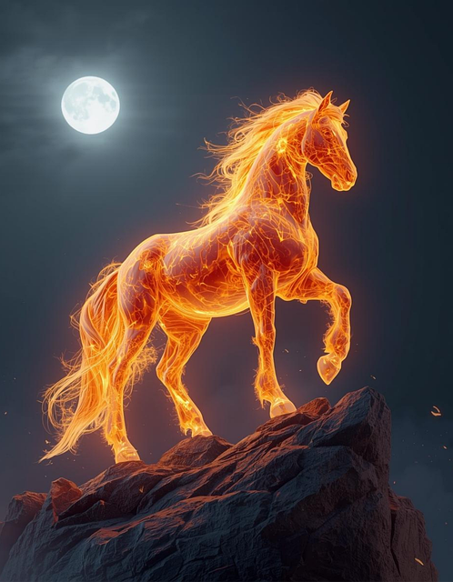 Free Fire Horse illustration and picture