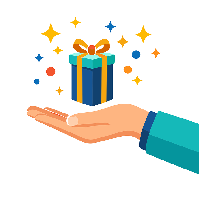 Free gift bonus reward vector