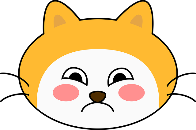 Free cartoon character fox-like expression illustration