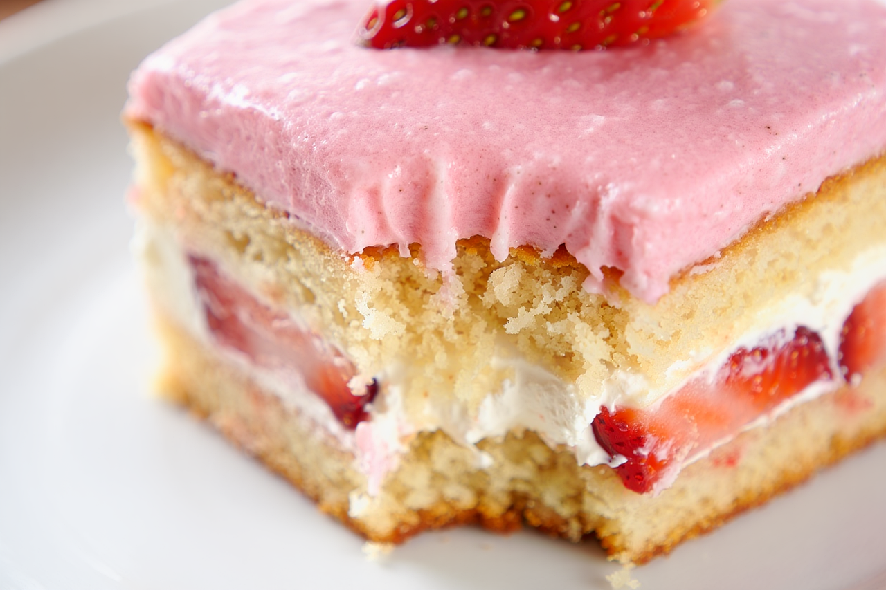 Cake Strawberries Dessert Whipped - Free photo on Pixabay