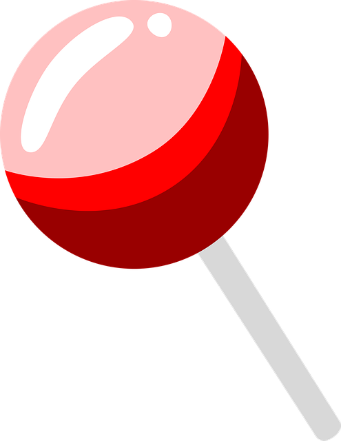 Free lollipop candy red illustration