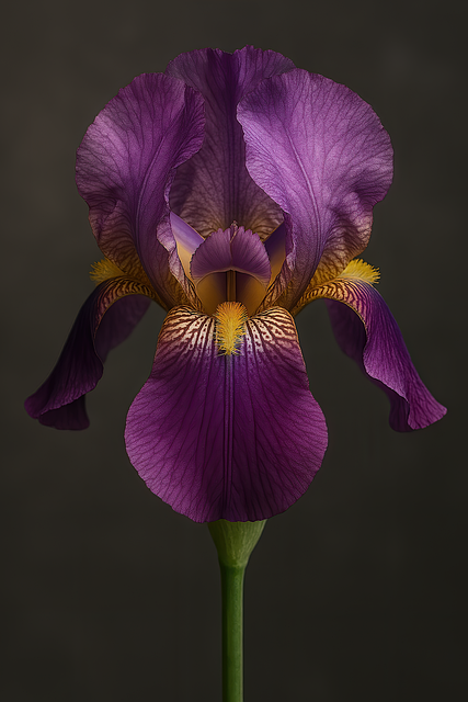 Free iris flower plant illustration